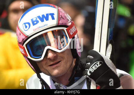 Wisla, Poland. 17th Nov, 2017. Czech ski jumper JAKUB JANDA is seen