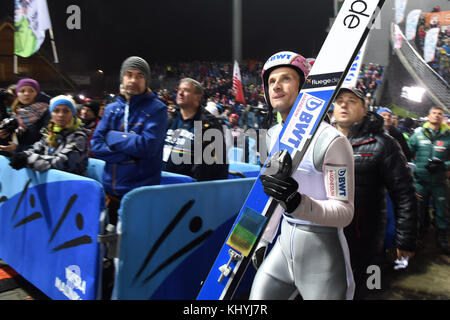 Wisla, Poland. 17th Nov, 2017. Czech ski jumper JAKUB JANDA is seen