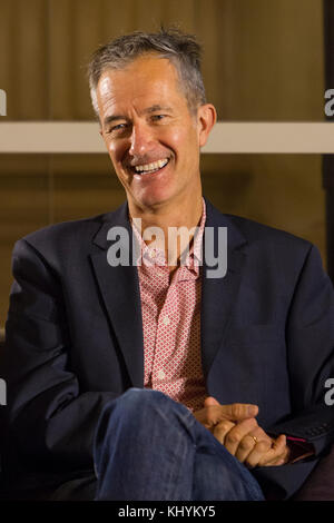 Torino, Italy. 20th Nov, 2017. English writer Geoff Dyer during the book launch of 'White Sands' at Circolo dei Lettori in Torino, Italy. Credit: Marco Destefanis/Alamy Live News Stock Photo