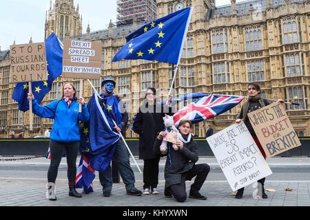 London, UK. 22nd Nov, 2017. London 22nd November 2017. Budget Day protest in Westminister. : Credit: claire doherty/Alamy Live News Stock Photo