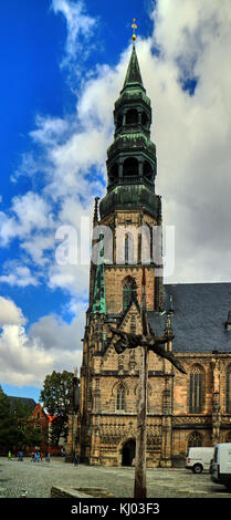Europe, Germany, Saxony, Zwickau, the old town, the cathedral Our Lady Stock Photo
