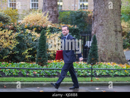 Secretary of State for Wales and MP for the Vale of Glamorgan, Alun Cairns, arrives for a Cabinet meeting Stock Photo