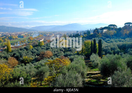 beautiful tuscan landscape, florence, italy Stock Photo