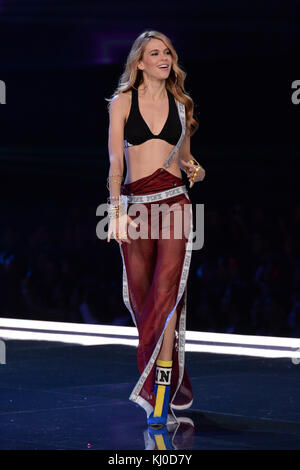 Victoria Lee on the catwalk for the Victoria's Secret Fashion Show at the Mercedes-Benz Arena in Shanghai, China Stock Photo