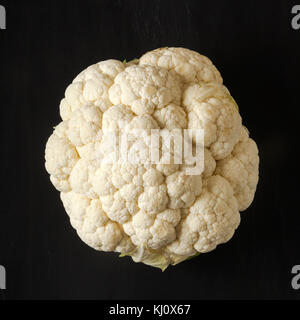Cauliflower isolated on black Stock Photo