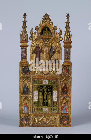 Diptych Invocation in the temple of the white centipede, The Traveler - Framed poster