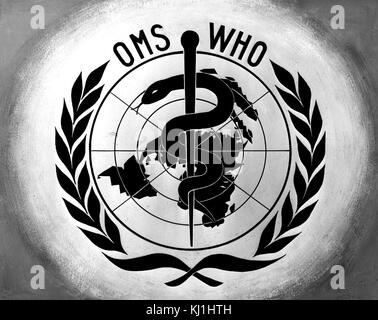 Official logo for the World Health Organisation (WHO) a specialised ...