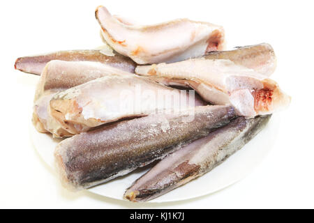 Frozen fish European hake Stock Photo