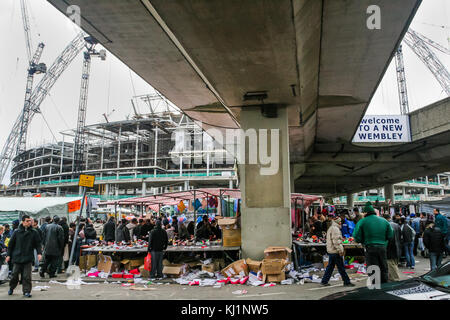 Wembley Stadium Market, 9th January 2005 Stock Photo