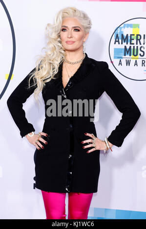 Erika Jayne Girardi attends the 2017 American Music Awards at Microsoft