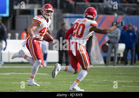 Kansas City Chiefs safety Daniel Sorensen (49) celebrates after their NFL  divisional round football game against the Cleveland Browns, Sunday, Jan.  17, 2021, in Kansas City, Mo. (AP Photo/Reed Hoffmann Stock Photo - Alamy