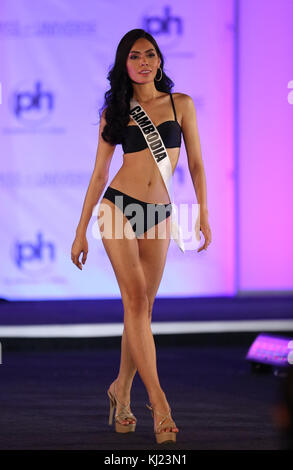 Las Vegas, NV, USA. 20th Nov, 2017. 20 November 2017 - Las Vegas, NV - Miss Cambodia, By Southearly. 66th Miss Universe Pageant Preliminary Competition at Planet Hollywood Resort Hotel and Casino Photo Credit: MJT/AdMedia Credit: Mjt/AdMedia/ZUMA Wire/Alamy Live News Stock Photo