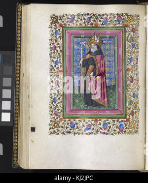 Master of Isabella di Chiaromonte - Leaf from Book of Hours - Walters W328173V Stock Photo
