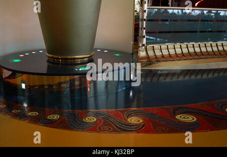 Mezzanine Lobby of the Burj al Arab Hotel, Dubai, UAE Stock Photo