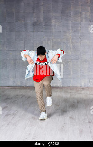 Handsome young man dancing. Stock Photo
