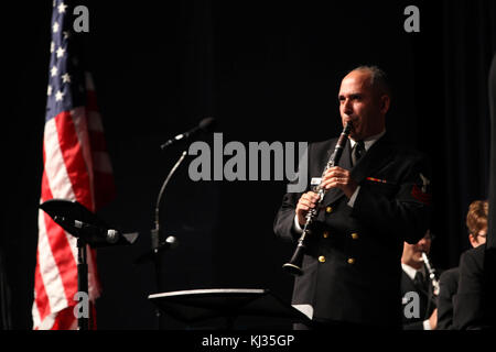 Navy Band Music in the Schools at Stonebridge H.S. in Ashburn, Va. (10463040024) Stock Photo