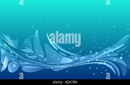 Abstract toned element on blue background, template Stock Vector