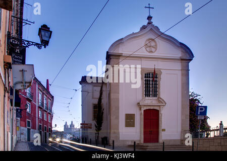 Church Saint Lucia Santa Luzia - Alfama, Lisbon, Portugal Stock Photo