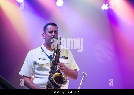 Navy Band visits Wichita Falls (35740035894) Stock Photo