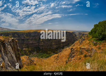 Kasagh river gorge near Saghmosavank monastery not far from Erevan in Armenia Stock Photo