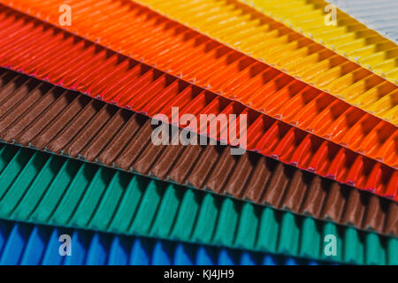close up of colorful cardboard, can use as background Stock Photo