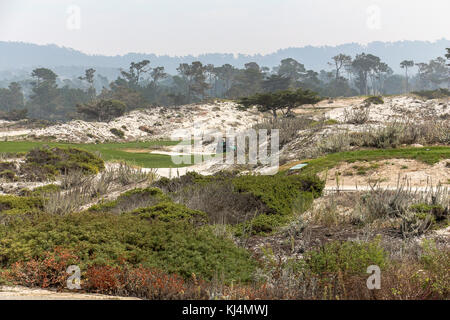 Golf course coast california Stock Photo