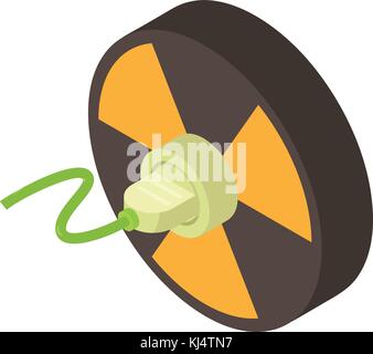 Radiation icon, isometric style Stock Vector
