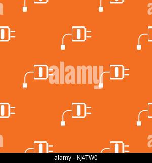 Mini charger pattern seamless Stock Vector