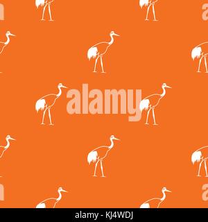 Stork pattern seamless Stock Vector