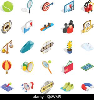 Gratification icons set, isometric style Stock Vector