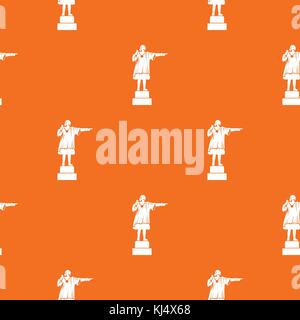 Columbus monument pattern seamless Stock Vector