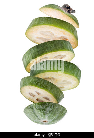 Fresh feijoa isolated on white background with clipping path Stock Photo