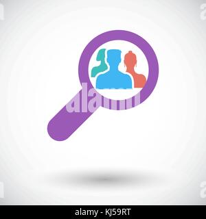 Find friends icon vector. Flat icon isolated on the white background. Editable EPS file. Vector illustration. Stock Vector