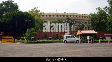 Lok Sabha (Lower House of India's Parliament), at Sansad Bhavan, Sansad Marg, New Delhi, India Stock Photo