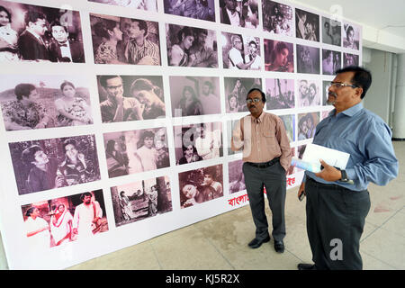 Film posters shooting events area near FDC (Bangladesh Film Development Corporation) Dhaka, Bangladesh. Stock Photo