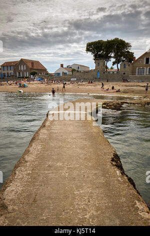 Le Vieil on the Ile de Noirmoutier in Vendee Western France. Stock Photo