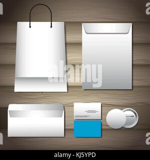 Corporate identity mock up Stock Vector