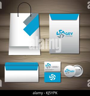 Corporate identity mock up Stock Vector