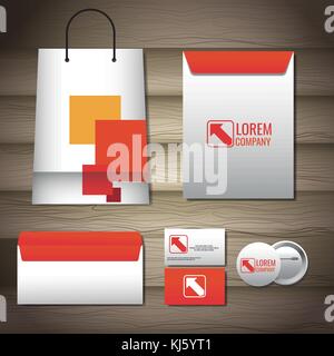 Corporate identity mock up Stock Vector