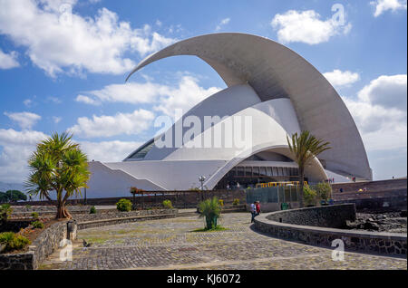 Auditorio de Tenerife "Adan Marti­n", concert hall at the capital Santa Cruz de Tenerife, Tenerife island, Canary islands, Spain Stock Photo