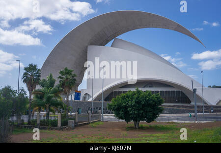 Auditorio de Tenerife "Adan Marti­n", concert hall at the capital Santa Cruz de Tenerife, Tenerife island, Canary islands, Spain Stock Photo