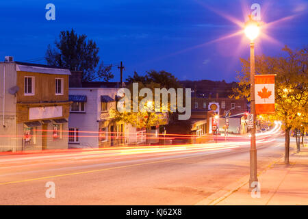 Town Of Huntsville Downtown Main Street, Muskoka, Ontario, Canada Stock ...