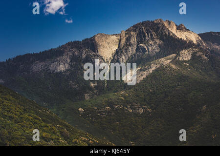 Castle Rocks mountain peak in the Sierra Nevada Mountain Range, Sequoia National Park, California