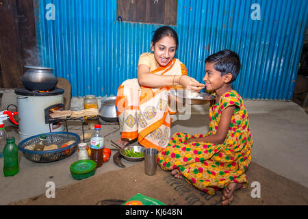 A happy Family environments in Dhaka city, Bangladesh. Stock Photo