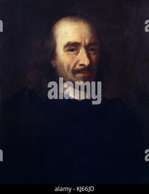 Charles Lebrun  -  Portrait de Pierre Corneille   1647 Stock Photo