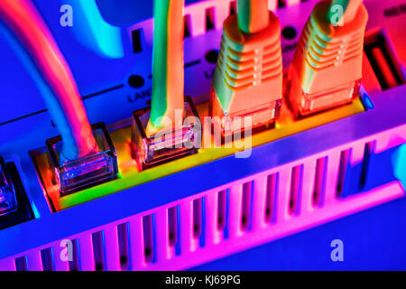 Internet cable, high-speed Internet, broadband Internet access Stock Photo