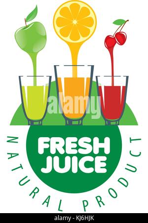 logo of fresh juice Stock Vector