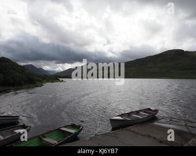 A calm and beautiful Lough at Connemara,National Park  Ireland Stock Photo