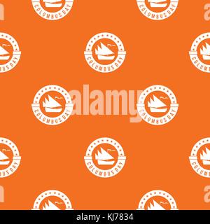 Columbus Day pattern seamless Stock Vector