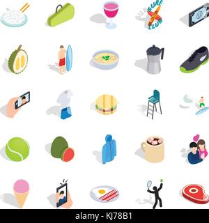 Stoutly icons set, simple style Stock Vector